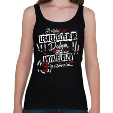 PRINTFASHION A világ legveszélyesebb dolga... - Női atléta - Fekete