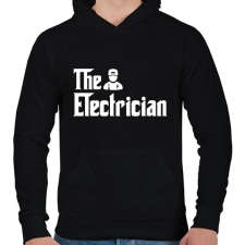 PRINTFASHION A Villanyszerelő - Férfi kapucnis pulóver - Fekete férfi pulóver, kardigán