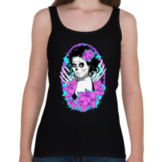 PRINTFASHION A virágos lány - Női atléta - Fekete