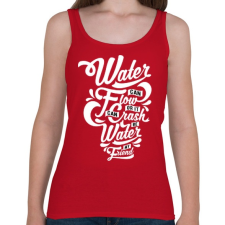 PRINTFASHION A víz a barátom - Női atléta - Cseresznyepiros női trikó