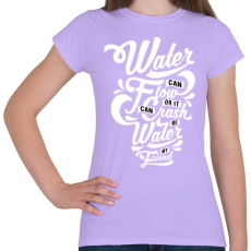 PRINTFASHION A víz a barátom - Női póló - Viola