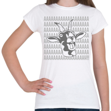 PRINTFASHION Aaaah! - Kecske - Női póló - Fehér női póló