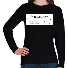 PRINTFASHION Abajgat - Női pulóver - Fekete női pulóver, kardigán