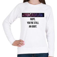PRINTFASHION Abracadabra! - Női pulóver - Fehér