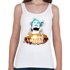 PRINTFASHION absztrakt férfi portré - Női atléta - Fehér