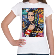 PRINTFASHION Absztrakt Mona - Női póló - Fehér női póló