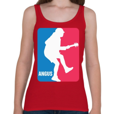 PRINTFASHION ACDC Angus - Női atléta - Cseresznyepiros női trikó
