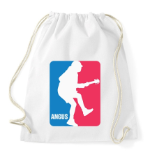 PRINTFASHION ACDC Angus - Sportzsák, Tornazsák - Fehér tornazsák
