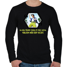 PRINTFASHION Ace Ventura - Férfi hosszú ujjú póló - Fekete férfi póló