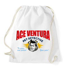 PRINTFASHION Ace Ventura névjegy - Sportzsák, Tornazsák - Fehér tornazsák