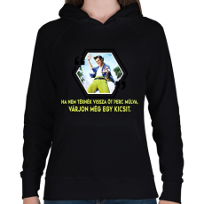 PRINTFASHION Ace Ventura - Női kapucnis pulóver - Fekete