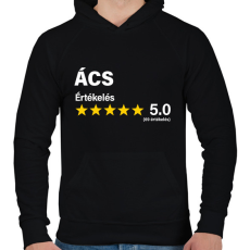 PRINTFASHION Ács Értékelés ***** 5.0 (69 értékelés) - Férfi kapucnis pulóver - Fekete