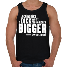 PRINTFASHION Actin like - Férfi atléta - Fekete atléta, trikó