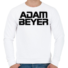 PRINTFASHION Adam Beyer black - Férfi pulóver - Fehér