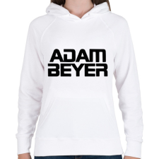 PRINTFASHION Adam Beyer black - Női kapucnis pulóver - Fehér női pulóver, kardigán