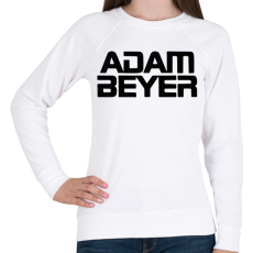 PRINTFASHION Adam Beyer black - Női pulóver - Fehér