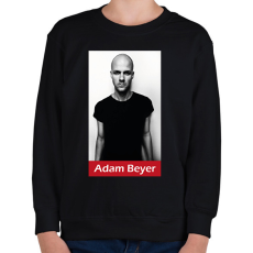 PRINTFASHION Adam Beyer - Gyerek pulóver - Fekete