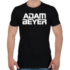PRINTFASHION Adam Beyer white - Férfi póló - Fekete