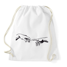 PRINTFASHION Ádám Teremtése - Sportzsák, Tornazsák - Fehér tornazsák