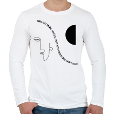 PRINTFASHION Addig légy boldog - Férfi hosszú ujjú póló - Fehér férfi póló