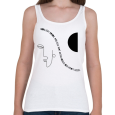 PRINTFASHION Addig légy boldog - Női atléta - Fehér