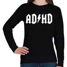 PRINTFASHION ADHD - Női pulóver - Fekete
