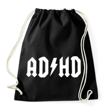 PRINTFASHION ADHD - Sportzsák, Tornazsák - Fekete tornazsák