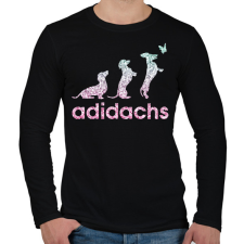 PRINTFASHION Adidachs #3 - Férfi hosszú ujjú póló - Fekete férfi póló