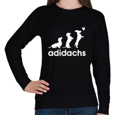 PRINTFASHION Adidachs fehér - Női pulóver - Fekete női pulóver, kardigán