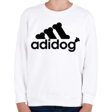 PRINTFASHION Adidog - Gyerek pulóver - Fehér gyerek pulóver, kardigán