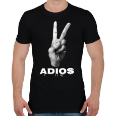 PRINTFASHION ADIOS - Férfi póló - Fekete