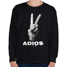 PRINTFASHION ADIOS - Gyerek pulóver - Fekete