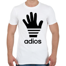 PRINTFASHION Adios paródia - Férfi póló - Fehér