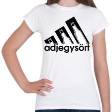 PRINTFASHION adjegysört márkaparódia - Női póló - Fehér női póló