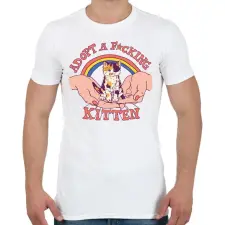 PRINTFASHION Adopt a kitten - Férfi póló - Fehér férfi póló