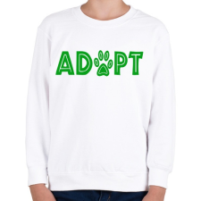 PRINTFASHION Adoptálás - Gyerek pulóver - Fehér gyerek pulóver, kardigán
