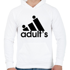 PRINTFASHION adult's - Férfi kapucnis pulóver - Fehér