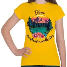 PRINTFASHION #adventurecollector Dóra - Női póló - Sárga női póló