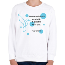 PRINTFASHION Ady Endre - A te melegséged - Gyerek pulóver - Fehér gyerek pulóver, kardigán