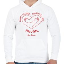 PRINTFASHION Ady Endre - Itthon - Férfi kapucnis pulóver - Fehér férfi pulóver, kardigán