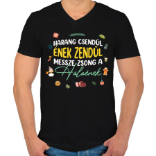 PRINTFASHION Ady Endre - Karácsony - Férfi V-nyakú póló - Fekete férfi póló