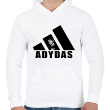PRINTFASHION Adydas - Férfi kapucnis pulóver - Fehér férfi pulóver, kardigán
