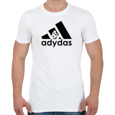 PRINTFASHION Adydas - Márka paródia - Férfi póló - Fehér