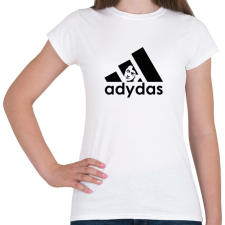 PRINTFASHION Adydas - Márka paródia - Női póló - Fehér női póló