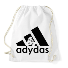 PRINTFASHION Adydas - Márka paródia - Sportzsák, Tornazsák - Fehér tornazsák