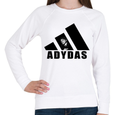 PRINTFASHION Adydas - Női pulóver - Fehér női pulóver, kardigán