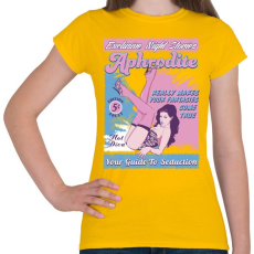 PRINTFASHION Afrodité - Női póló - Sárga