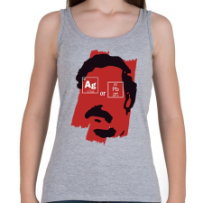 PRINTFASHION Ag or Pb?  - Női atléta - Sport szürke női trikó