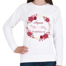 PRINTFASHION Ágnes - Női pulóver - Fehér