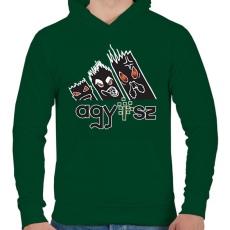 PRINTFASHION agy..érgörcs adidas 1 - Férfi kapucnis pulóver - Sötétzöld